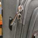 Travelpro Platinum Elite Softside Expandable Checked Luggage, 8 Wheel Spinner Suitcase, TSA Lock, Men and Women, Vintage Grey, Checked Medium 25-Inch