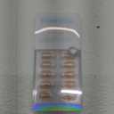 French Tip Press On Nails - BTArtbox White Almond Medium Reusable Stick On Nails in 15 Sizes - 30 Soft Gel Fake Nail Kit for Women Gift, Classic