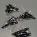 Zugar Land Die-Cast Pullback Stealth Bomber Models (4.25"-5.25") SR-71 Blackbird, F-22 Raptor, F-117 Nighthawk, B2 Bomber (4 Pack)