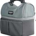 Igloo Gripper Soft Sided Cooler Bag | Insulated Dual Compartment Lunch Cooler, 9 Can