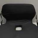 Memory Foam L-Shaped Seat Cushion with Lumbar Support & Adjustable Strap - Tailbone Pain Relief for Office Chair, Car, Home - Non-Slip Bottom, Breathable Mesh Cover (Black)