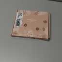 UNIQOOO 3.2 x 3.2 inch Christmas Acrylic Green Photo Frame Ornaments for Display Picture, 6 Pcs Festive Hanging Decoration, Double-Sided Picture Frames for Holiday Season Home Party Xmas Tree Decor