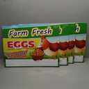Fresh Eggs for Sale Sign, 18x24 DS Coroplast, Large Outdoor Farm Fresh Eggs Sign with Blank Space for Personal Info Pack Of 4