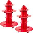 Fire Hydrant Cupcake Holder 2 Pieces 3 Tier Fire Hydrant Cupcake Stand Fighter Theme Holder Stand Truck Birthday Party Supplies Party Decor Decorations