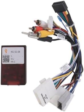 16pin Car Stereo Radio Power Wiring Harness Canbus Box for Nissan X-Trail Teana Navara Qashqai Sentra Support Factory Bose Amplifier OEM Backup Camera