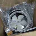 512M 6-Inch Through Wall Exhaust Fan, 80 CFM High Airflow & Quiet 4.0 Sones Operation Bathroom Exhaust Fan & Wall Vent Fan | Retractable Duct for Efficient Venting with Aluminum Grease Filter, Small