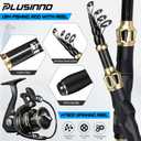 PLUSINNO Fishing Gear,Full Fishing Pole kit Include Fishing Rod and Reel Combo, Tackle Box with Fishing Lures, Fishing Accessories, Fishing Pliers,Fishing Gifts for Men with Fishing Tool Kit
