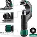 Copper Pipe Cutter Tool Set 3/16"-2" Outer Diameter, Tube Cutter for Copper,Brass,Aluminum&Stainless Steel, HVAC Metal Plumbing Tubing cutter Tool with Deburring Tools&Extra Blades(XT600616) (650)