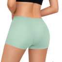 Period Boyshorts Heavy Flow Period Shorts for Women Leakproof Menstrual Panties Period Underwear for Women (Small, Mint Green)
