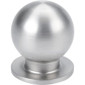 Haliwu  10 Pack Champagne Bronze Cabinet Knobs Kitchen Cabinet Knobs Round Drawer Pulls for Bathroom Kitchen Bedroom (Brushed Nickel Round)