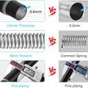 MEXAU 1Pack Black Tension Curtain Rod for Windows 29 to 64 inch, Never Rust adjustable curtain rod tension curtain rods no drilling7/8 Inch spring loaded curtain rods for Doorway Closet Door