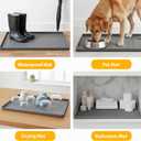 TigeJoy 34" x 22" Under Sink Mats for Kitchen Waterproof, Leak-Proof Silicone Mat Sink Protector and Cabinet Liner, Kitchen Essentials Organizer and Storage, Boot or Shoe Tray, Pet Feeding Mat