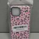 DEFBSC Case for iPhone 13/iPhone 14, Cute Pink Bow Cherry Print Aesthetic Trendy Pattern for Women Girls Slim Durable Bumper Shockproof for iPhone 13/iPhone 14 Case, Tiny/Glossy