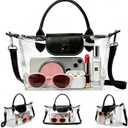 Clear Bag for Stadium Events With Adjustable Shoulder Strap for Concert Sport Events Festivals（Only has one handle）