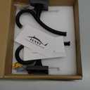 TUNNY 4 Pack Vintage Wall Hooks-Matte Black Coat Hooks Towel Hook for Hanging Heavy Duty Bathroom Hook Hat Hook Double Wall Mounted Coat Hanger