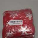 LUSHVIDA Christmas Tablecloth Rectangle - 60x102 inch Snowflakes Foil Print Pattern Washable Wrinkle Resistant Holiday Tablecloths for Christmas Family Gathering, Dining Room Table 130GSM