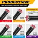 Pair of 2" Garage Door Torsion Springs 0.234X2"X27"