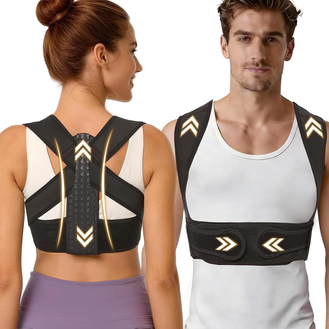 WNIEYO Posture Corrector for Women and Men Back Brace for Women Back Straightener for Effective Lower Back Pain Relief, Scoliosis, and Better Posture Support(L)