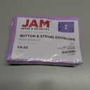 JAM PAPER Plastic Envelopes with Button & String Tie Closure - Index Size - 5 1/2 x 7 1/2 - Lilac Purple - 12/Pack
