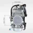 KLF 300 Carburetor Compatitable with Kawasaki Bayou KLF3001986-1987 KLF300A 1988-2005 KLF300B, 1989-2005 KLF300C ATV Carb with Cleaning Tools