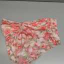 GORGLITTER Women's Floral Bow Strapless Tube Top Mesh Tie Front Bandeau Top Coquette Crop Top Going Out Tops Pink Multicolor X-Small (Pink, XS)