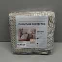 Great Bay Home Reversible Patchwork Recliner Chair Cover - Washable Slipcover Furniture Protector with Elastic Straps - Couch Cover for Dogs, Kids, and Pets - Box-Stitched Detail (Recliner, Taupe)