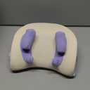 Shoulder and Neck Heating Massage Pillow, Electric Neck Massager with Heat, 3 Modes & Adjustable Strength, Deep Tissue Cervical Massager for Neck Shoulder Pain Relief, White Purple