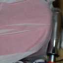 YEEZEE Rolling Stool with Wheels and Ultra Soft Cushion for Salon, Pink, 25.6 inches