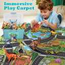 Dinosaur Toys for 3 4 5 Year Old Boys Gifts, Dinosaurs Toys for Kids 3-5-7, Dino Figures Activity Play Mat Christmas Birthday Gifts for Girls Toddler Toy Age 2-4