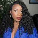 Toyotress Yanky Twist Crochet Hair - 16 Inch 8 Packs (30 Strands/Pcs) Fluffy Spring Mini Twist Passion Twist, Natural Black Pre-Looped Crochet Braids Braiding Hair (16 Inch, 1B-8P)