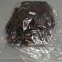 Mohawk Wig Kinky Curly Brown Ponytail with Bangs,Short Curly Synthetic Clip on Mohawk Brown Mix Black Ponytail Extension with Six Clips and Two Combs Fluffy Hair for Daily and Party Use 1B/30