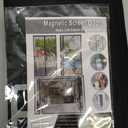 Magnetic Screen Door Mesh, Fit Door 65 x 96 inch, Black Actual Net Screen Size Include Edges 67" x 98" for Patio, Sliding Door, Keeps Bugs Out, Fresh Air Flow, Self Closing