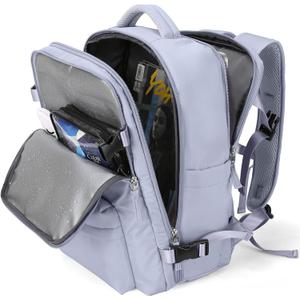 WONHOX Large Travel Backpack Carry on Flight Approved Laptop Work Business Backpack for Women Men Mochila de Viaje (A99-taro Purple)