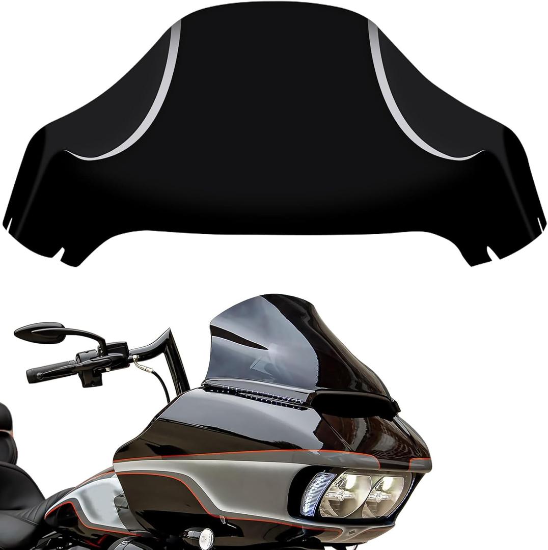 13" Windshield for Road Glide FLTRX 2015-2023, Motorcycle Windscreen Splitter Wind Shield Visor Replacement Accessories for Harley Davidson CVO Road Glide Limited 3 ST Special Ultra, Black Windshield