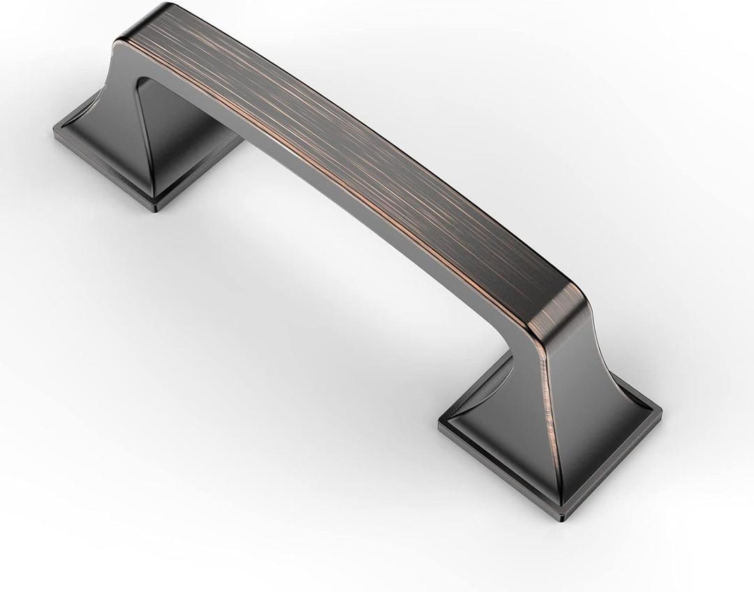 Asidrama 10 Pack 3 Inch(76mm) Matte Black Kitchen Cabinet Handles Cabinet Pulls Kitchen Cabinet Hardware for Cupboard Drawer Pulls