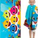 Franco Kids Super Soft Cotton Bath/Pool/Beach Towel, 58 in x 28 in, Baby Shark