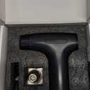 Electric Meat Tenderizer Tool - Meat Mallet 5 Adjustable Speeds, Auto Pressure Sensing, Stainless Steel Detachable Head, 1200mAh Battery for Beef Steak Chicken Pork Kitchen Use (Black)