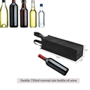 Black Wine Tote Bag, Reusable Non-Woven Fabric Wine Bags for Wine Bottles Gifts, 4"x 3.5" x 13.8" 20 Pack Wine Gift Bags with Handles, Wine Gift for Party, Wedding