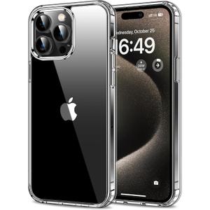 HOOMIL Crystal Clear Case for iPhone 15 Pro Phone Cover | 6.1-Inch, Anti-Yellowing, Drop Protection, Anti-Scratch, Transparent, Hard Back