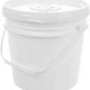 Homoyoyo Large 4L Refillable Wipes Bucket with Lid and Handle - Heavy Duty Cleaning Wipes Dispenser for Gyms - Schools and Commercial Use for Rolls 8.06X8.06X7.66In (2 counts)