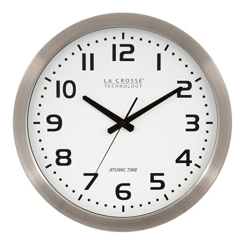 La Crosse Technology Wall Clock, Metal, 16-inch Dia. (WT-3161WH)