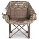 Oversized 2 Pack Camping Chairs, Camping Chairs Support 450LBS,Camouflage