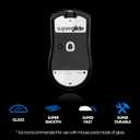Superglide Glass Mouse Skates - Super Smooth Glide, Polished Round Edge, Super Fast Gaming Mouse Feet with Durable Sole for Razer Viper v3 Pro (Type-S, White)