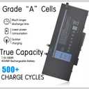 4GVMP 1V1XF Laptop Battery for Dell Latitude 5400 5500 Latitude E5400 E5500 5410 5510 Precision 3540 3550 Inspiron 7590 2-in-1 7591 2-in-1 7791 2-in-1 P84F P84F001 P42E NO MC506 MC505 MC507 661-5736