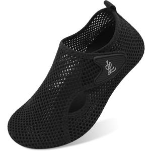 LeIsfIt Water Shoes for Women Men Quick-Dry Aqua Socks Wide Swim Beach Barefoot Yoga Exercise Wear Sport Accessories Black, 14-15 Women/ 11-12 Men LeIsfIt Water Shoes for Women Men Quick-Dry Aqua Socks Wide Swim Beach Barefoot Yoga Exercise Wear Sport Accessories Black, 14-15 Women/ 11-12 Men