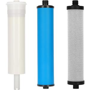 335 RO System Replacement Water Filter Kit for Microline 335, includes S7028 Sediment Carbon Block Prefilter, S1229RS 50 gpd RO Membrane, and S7025 GAC filter, Filter Replacement Set With Membrane