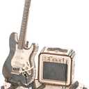 ROBOTIME 3D Puzzle for Kids Wooden Craft Kits DIY Model Guitar Kit to Build Brain Teaser Puzzle Toy Creative Gift for Teens & Adults