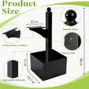 Colingmill 1 Set Iron Mailbox Posts with Planter Box for Outside 56 Inch / 4.6 ft Tall Decorative Mount with Flower Box Heavy Duty Architectural Post(Black)