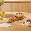 Christmas Tree Cutting Board for Kitchen - Christmas Cutting Board - Tree Shaped Holiday Decor Block Cheese Serving Tray for Cheese Fruit Bread Snack Dessert, 9.5 x 15 Inch