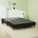 Superay Queen Box Spring, 10 inch Box Spring for Queen Bed, Heavy Duty Metal Bed Frame with Fabric Cover, 3000lbs Max Weight Capacity Bed Base Mattress Foundation, Easy Assembly, Noise Free, Black